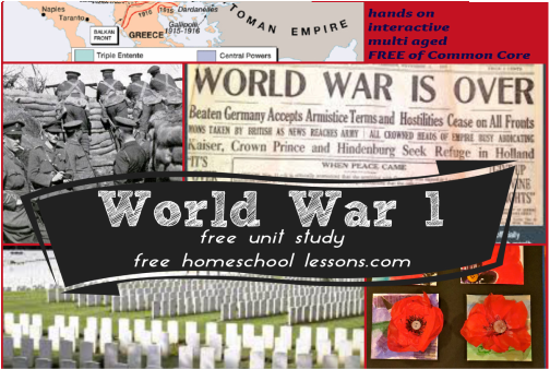 World War 1 FREE Home School Curriculum